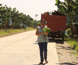 #9: Santah with a bunch of Cavendish given by man harvesting banana  at Sto. Tomas, Davao del Norte 