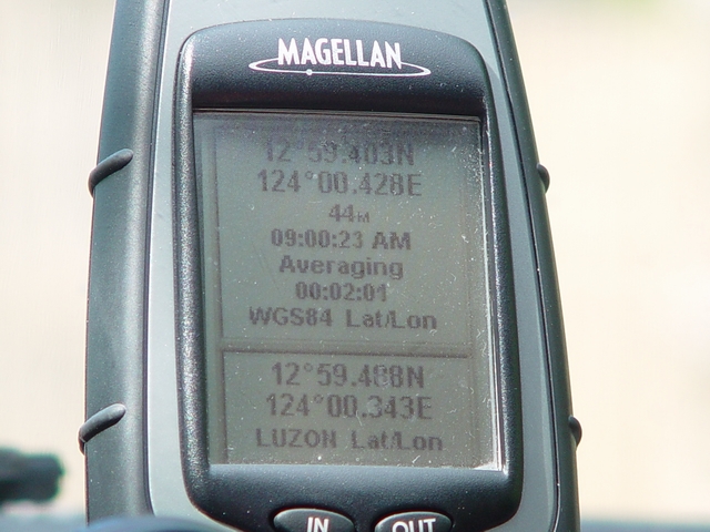 Actual GPS reading (WGS84) of the are where the picture was taken.