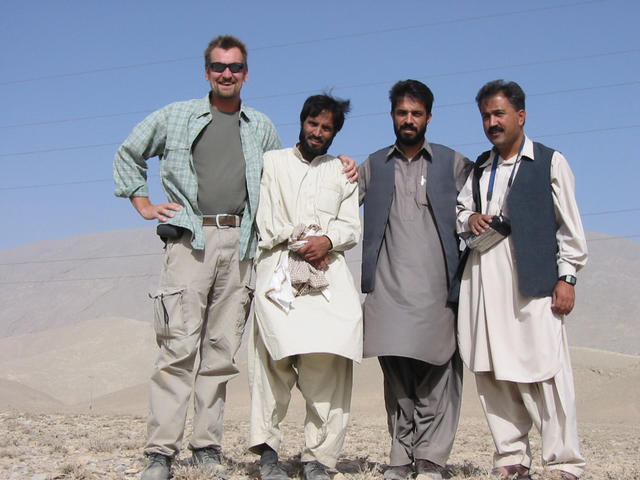 From Left. Geof Thorpe-Willett, Dour Mohammad, Jamil Karzai, Ayub Tareen