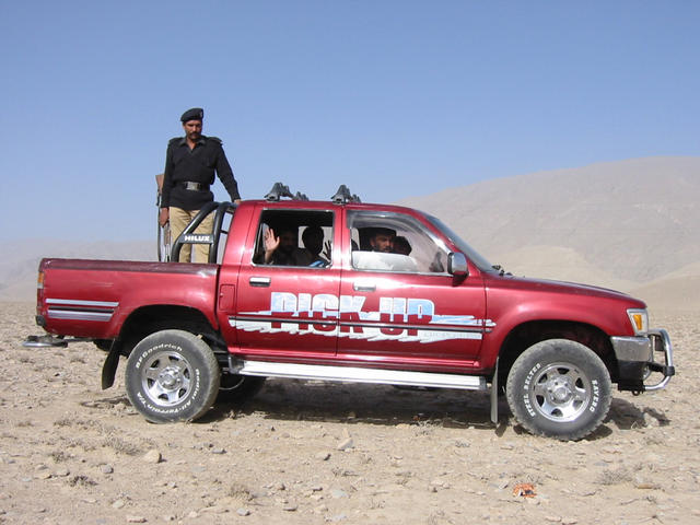 Our 4WD, complete with Pakistani Police guard