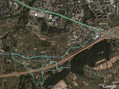 #7: Track log shown in GoogleEarth. Notice the detour caused by road works!