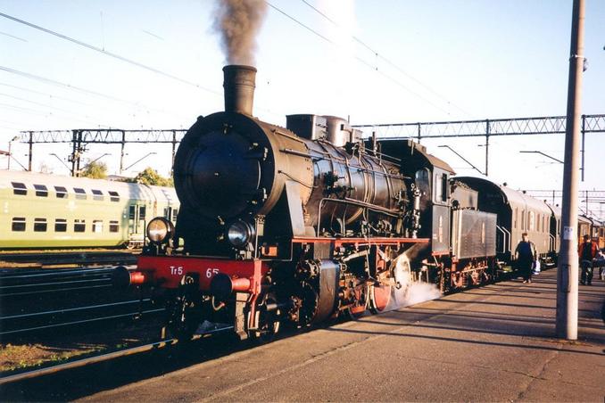 The Tr5-65 loco in Poznań