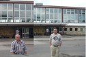 #8: Railway station in Terespol, me and Murun - Ja i Murun przed dworcem kolejowym w Terespolu 