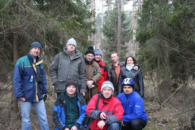 From left, in first row: Michal, Kaufman, Zyski, Maarek. In second row: Trumna, GPS Maniac, GPS Maniac Jr, Ginch with his wife Aga