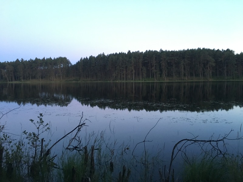 Lake Jezioro Chądzie in 30 m distance