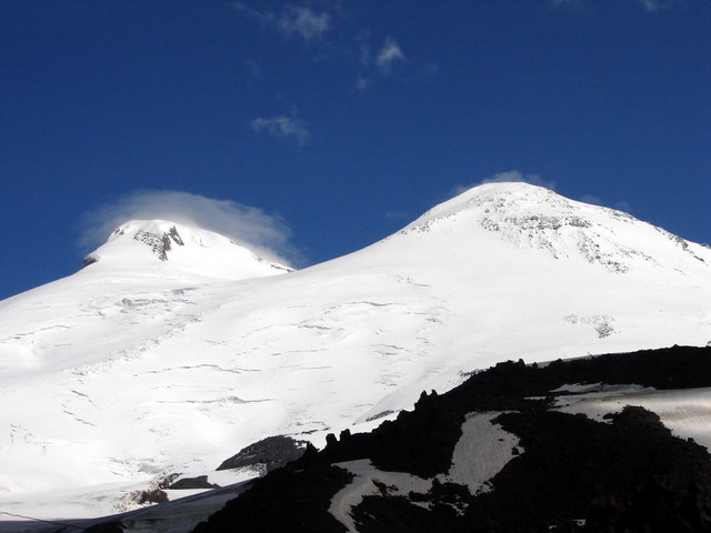 Elbrus in clear weather.