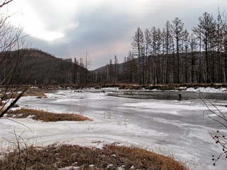 #1: Река Былыра, до точки 1,5 км/Bylyra river, 1.5 km to the confluence