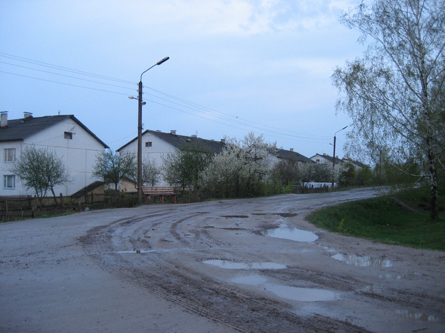 Sosnovka. About 1 km from the point.