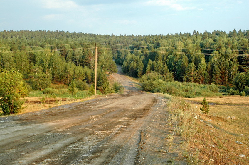The road we drove to/Дорога, по которой мы приехали
