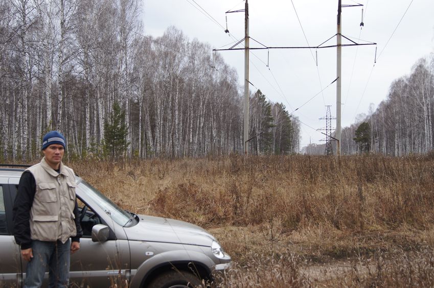 Визитер Алексей и просека ЛЭП/Aleksei near power line clearing
