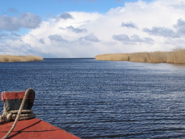 Tolba flows in Pskov Lake