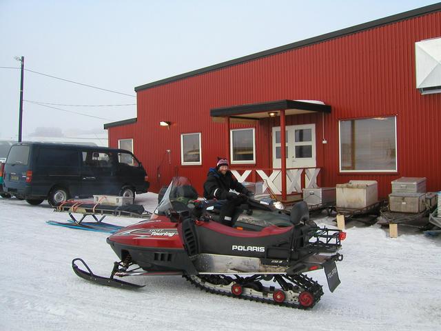 Renting a snowmobile