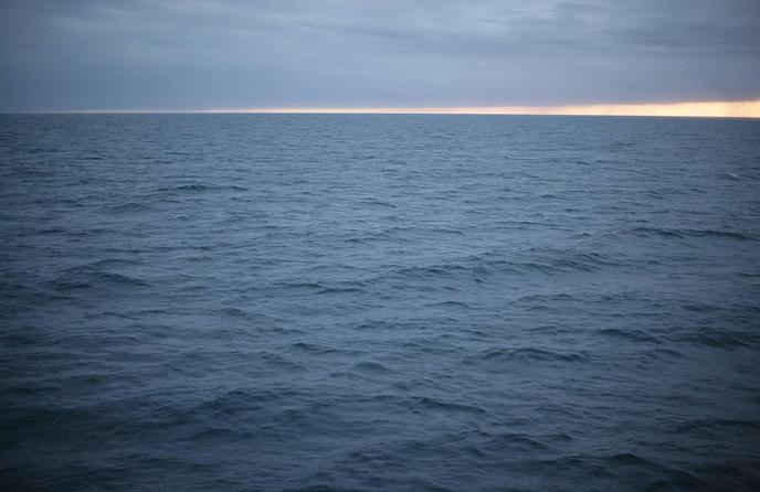 View west towards the open Arctic Ocean