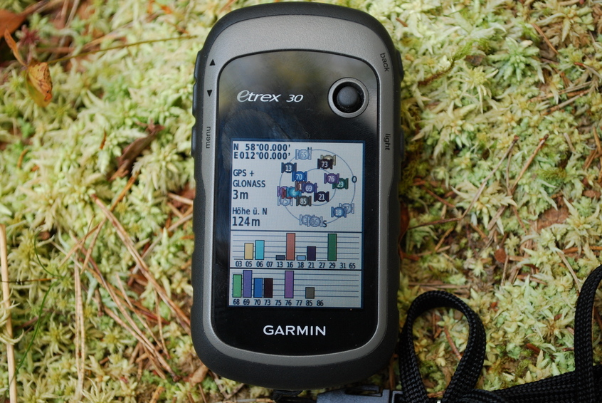 GPS reading at 58N 12E