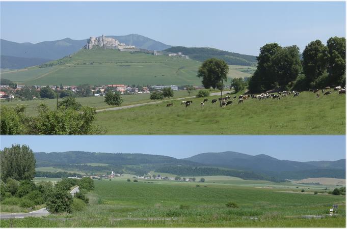 Spišský Hrad (top) and its hinterland (NORTH)