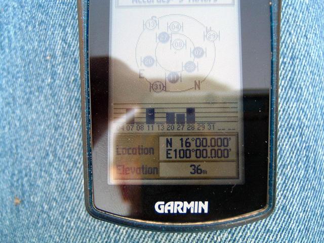 Close-up of the GPS receiver
