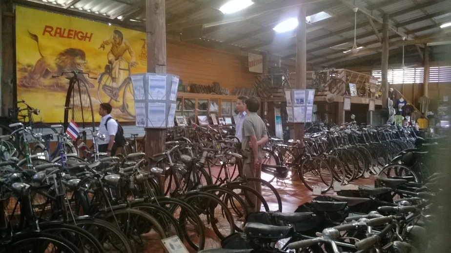 Old bicycle at "เฮือนรถถีบ" (bicycle house collection) at Vieng Sa