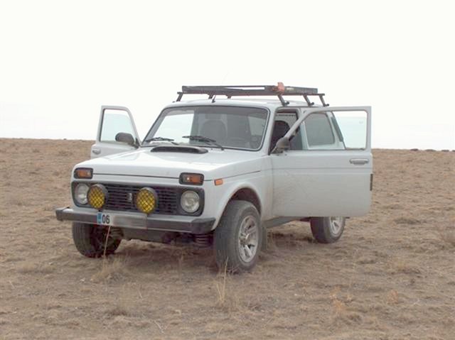 Our transport, the Mighty Niva