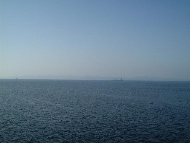 View to the West: İmroz Island seen from the Confluence