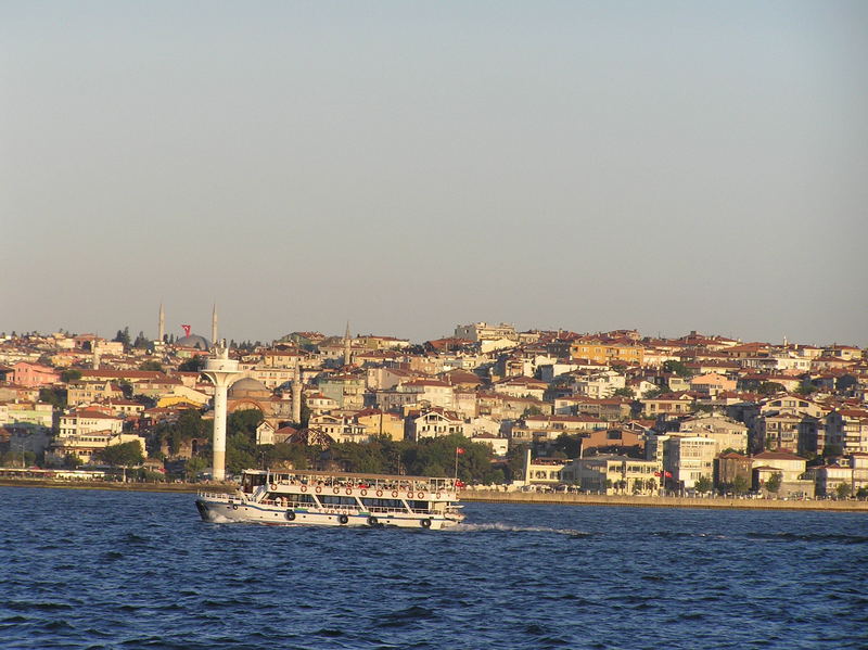The Asia shore from the Bosphorus.