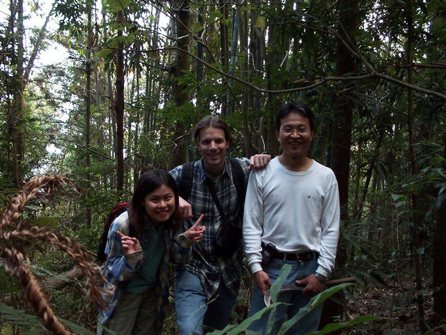 South view of Anny, Greg and Frank (left to right)