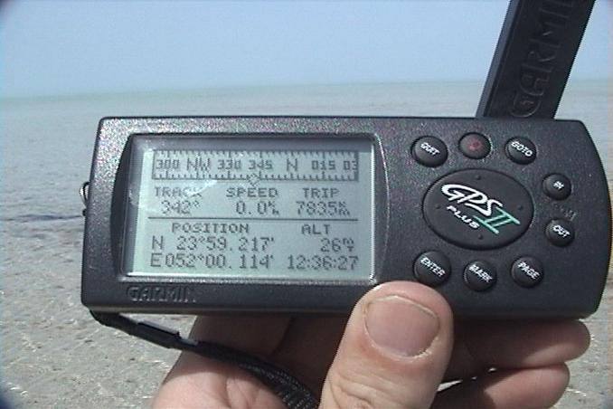 24N 52E "Attempt", GPS reading. It's not right on it, but not far.....