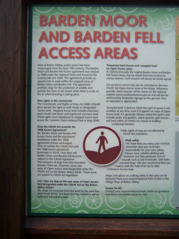 access information for Barden Moor and Barden Fell