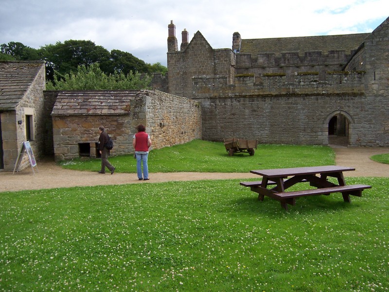 inside the walls of Aydon Castle