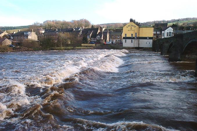 River South Tyne in flood