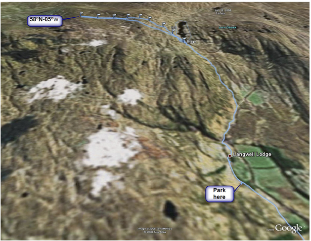 Google earth track
