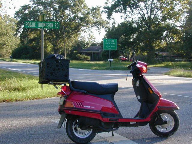 Pogue Road and my scooter