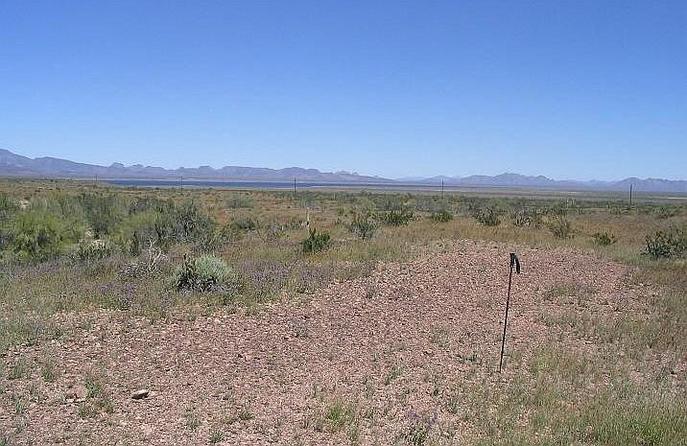 East view (WGS84), with water-filled Painted Rock Reservoir in the distance (this is not typical!)