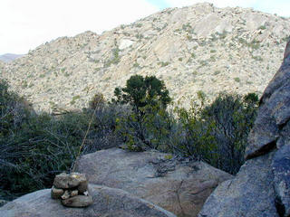 #1: Cairn and apple core marks the spot