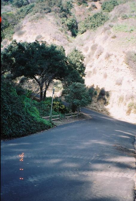 Looking down towards the junction of Oak Canyon and Athel Drives