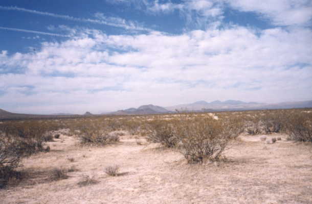 A beatiful shot of the high desert and the Sierra Nevadas