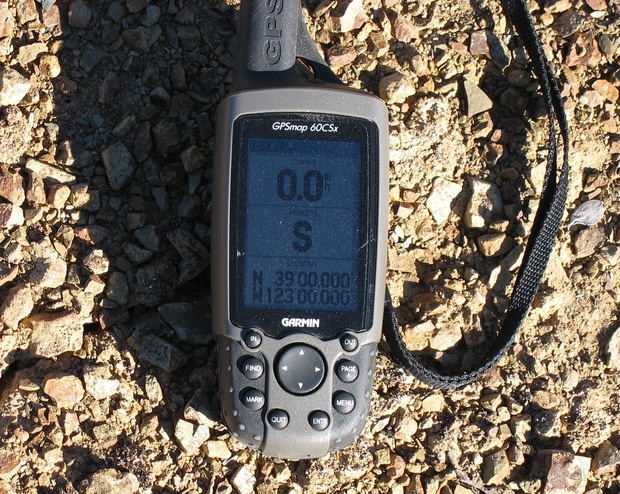 GPS receiver 39N 123W
