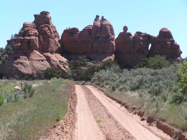 Sandstone formations on hike to the confluence, 2 km northeast.