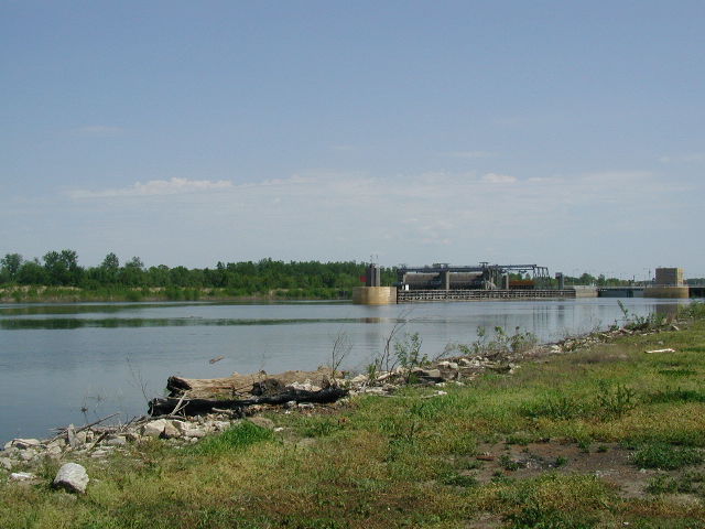 Lock and Dam #6 on the Kaskaskia River