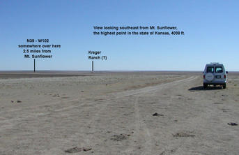 #1: View to the southeast showing the approximate location of the confluence.
