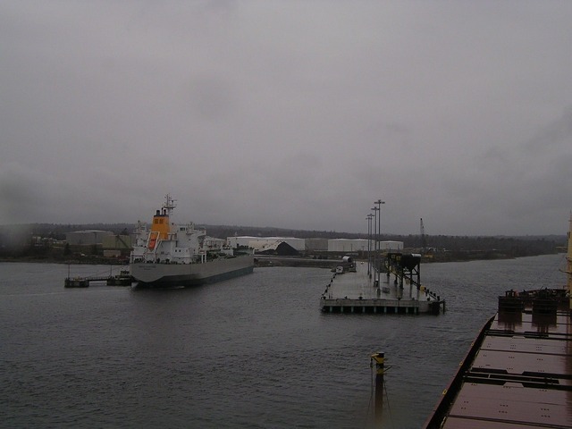 Arriving at Searsport in rainy weather