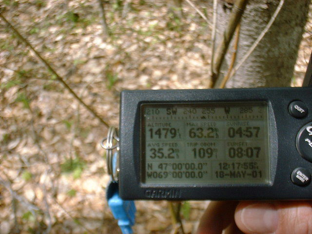GPS coordinates at the confluence.