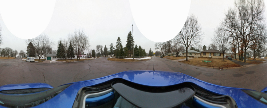 Kaidan 360 OneVR Panoramic shot from road intersection