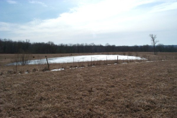 Farmer's pond visible on Terraserver
