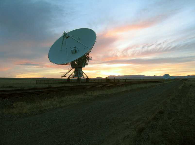 Sunset at the Very Large Array