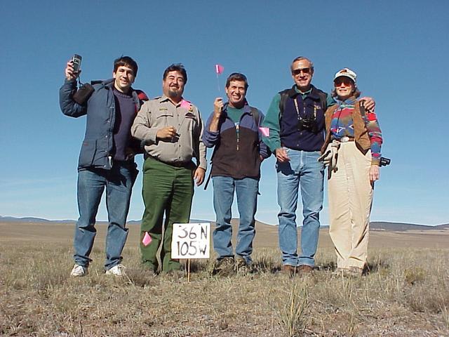 Joseph Kerski, USGS, Ruben Andrade, National Park Service, Ray Marchi, Santa Fe Trail Association, and Dan and Vicky Kipp, Fort Union Ranch.