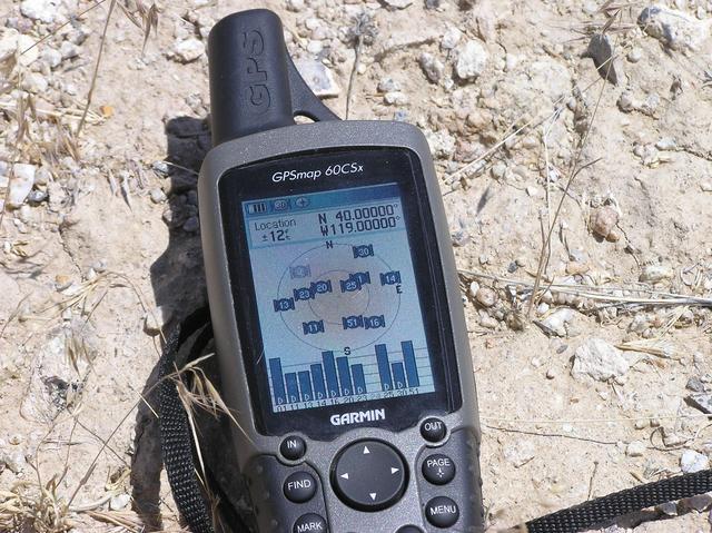 My GPS receiver at the confluence point