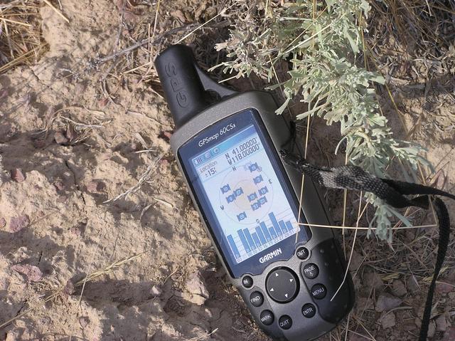 My GPS receiver at the confluence point