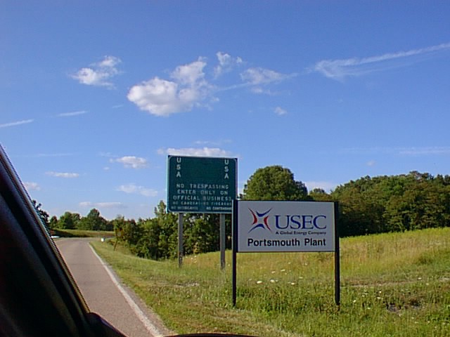 USEC Portsmouth Plant entrance