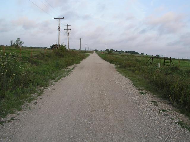EW139 Road, looking west toward intersection with NS337