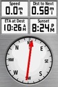 #2: My GPS receiver’s display, at my point of closest approach